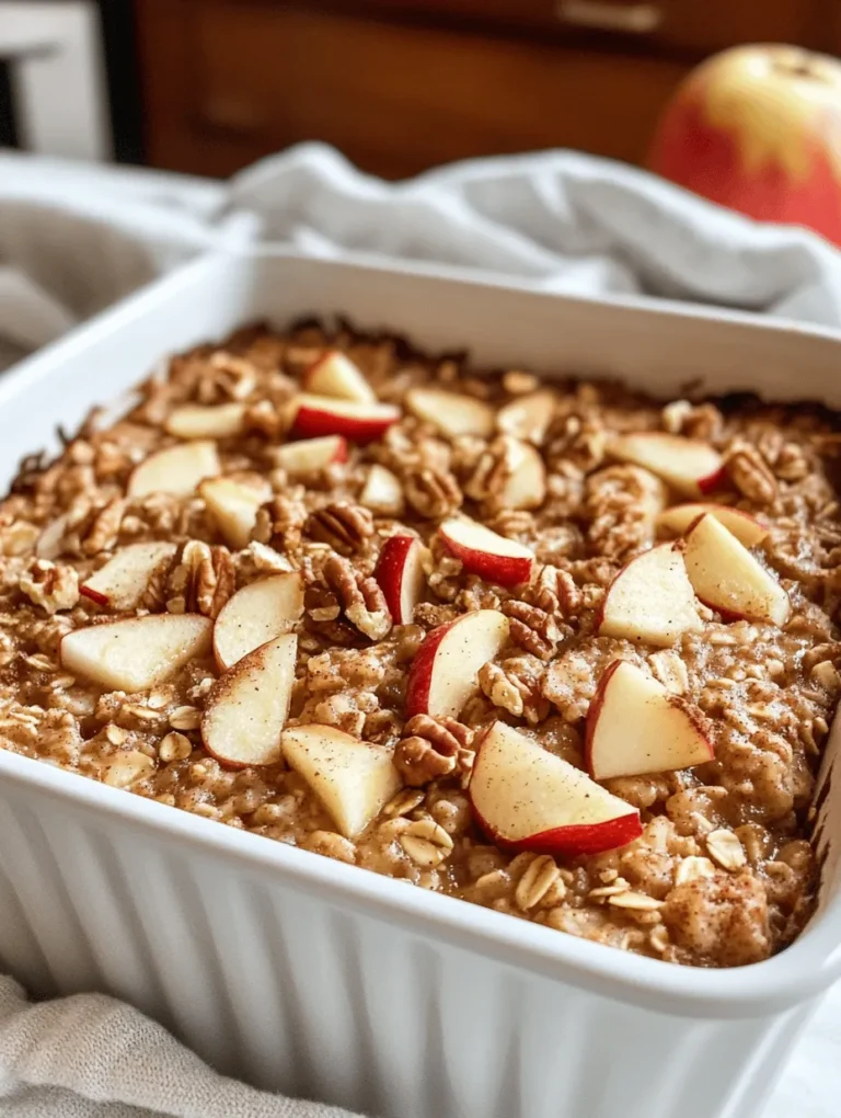 As the demand for healthier breakfast options continues to rise, many individuals are seeking ways to start their day with nutritious, whole foods that are both satisfying and delicious. The traditional breakfast staples—while tasty—often lack the nutritional punch that many of us need to fuel our busy mornings. In response to this growing trend, the Irresistible Healthy Apple Oatmeal Breakfast Bake has emerged as a fantastic solution. This recipe provides a wholesome combination of oats, apples, and spices, transforming a simple breakfast into a delightful and nourishing experience.