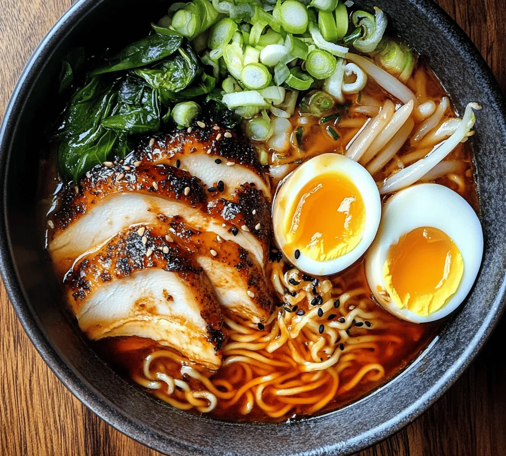 Ramen, a beloved dish originating from Japan, has transcended cultural boundaries to become a global favorite. With its rich history dating back to the late 19th century, ramen has evolved into countless variations, each showcasing unique flavors and ingredients. From traditional miso and shoyu to modern twists, ramen represents the perfect comfort food, offering warmth and satisfaction in every bowl. Among the myriad of ramen recipes, Fiery Chicken Ramen stands out, not just for its bold flavors but also for its innovative combination of spicy and creamy elements that elevate this dish to new culinary heights.