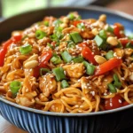Kung Pao Chicken Noodles have become a beloved dish in the realm of Chinese cuisine, capturing the hearts and taste buds of food enthusiasts around the world. This delightful recipe combines the classic elements of Kung Pao Chicken—a dish renowned for its bold flavors—with the comforting, hearty texture of noodles. The result is a mouthwatering meal that brings together savory, spicy, and nutty notes in every bite.