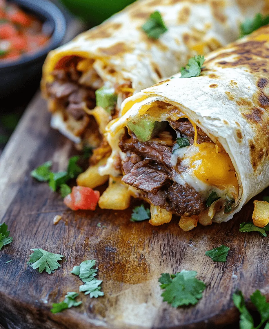 In the realm of comfort food, few dishes can rival the indulgent combination of steak, cheese, and crispy French fries wrapped in a warm burrito. The Steak & Cheese Dirty Fry Burrito is not just a meal; it’s an experience that brings together bold flavors and textures in one convenient package. This hearty dish has its roots in the fusion of classic American flavors, marrying the beloved burrito with elements of classic diner fare. Imagine digging into a burrito that bursts with juicy steak, gooey cheese, and the satisfying crunch of fries—all enveloped in a soft tortilla. Whether you're looking for a satisfying dinner option or a unique dish to impress friends at your next gathering, this burrito will surely hit the spot.