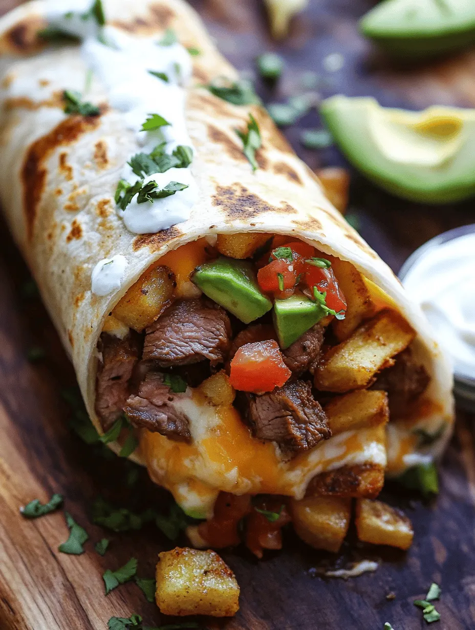In the realm of comfort food, few dishes can rival the indulgent combination of steak, cheese, and crispy French fries wrapped in a warm burrito. The Steak & Cheese Dirty Fry Burrito is not just a meal; it’s an experience that brings together bold flavors and textures in one convenient package. This hearty dish has its roots in the fusion of classic American flavors, marrying the beloved burrito with elements of classic diner fare. Imagine digging into a burrito that bursts with juicy steak, gooey cheese, and the satisfying crunch of fries—all enveloped in a soft tortilla. Whether you're looking for a satisfying dinner option or a unique dish to impress friends at your next gathering, this burrito will surely hit the spot.