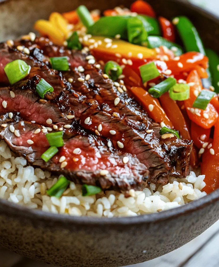 Korean cuisine has captivated taste buds around the globe, and among its myriad of delicious offerings, the Korean BBQ Steak Rice Bowl stands out as a favorite. This dynamic dish seamlessly blends flavors and textures, creating a culinary experience that is as vibrant as it is satisfying. At the heart of this bowl is marinated flank steak, which is grilled to perfection and served atop a fragrant bed of jasmine rice. The addition of fresh vegetables brings a burst of color and nutrition, while a spicy cream sauce elevates the entire dish with its unique kick.