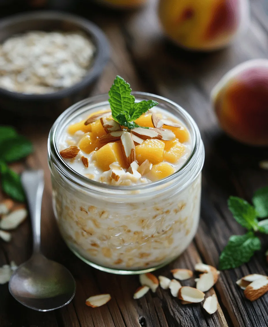 In recent years, overnight oats have surged in popularity as a go-to breakfast option for health-conscious individuals and busy families alike. This no-cook method of preparing oats has transformed the morning routine into a time-efficient, nutritious experience, making it easier than ever to enjoy a wholesome meal. One of the standout variations is the Irresistible Healthy Overnight Oats with Peaches, a delightful combination that marries the creamy texture of oats with the juicy sweetness of ripe peaches.