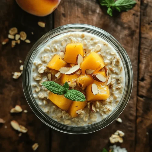 In recent years, overnight oats have surged in popularity as a go-to breakfast option for health-conscious individuals and busy families alike. This no-cook method of preparing oats has transformed the morning routine into a time-efficient, nutritious experience, making it easier than ever to enjoy a wholesome meal. One of the standout variations is the Irresistible Healthy Overnight Oats with Peaches, a delightful combination that marries the creamy texture of oats with the juicy sweetness of ripe peaches.