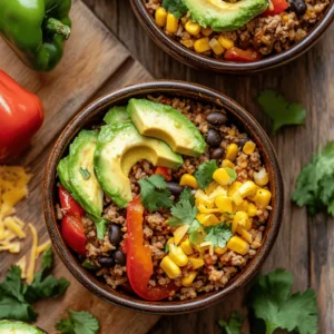 Unstuffed pepper bowls are a fantastic solution for those who love the flavors of traditional stuffed peppers but prefer a simpler approach to preparation. Instead of the labor-intensive process of hollowing out peppers and meticulously stuffing them, this recipe combines all the delicious ingredients into a single bowl, making it not only easier to prepare but also quicker to cook.