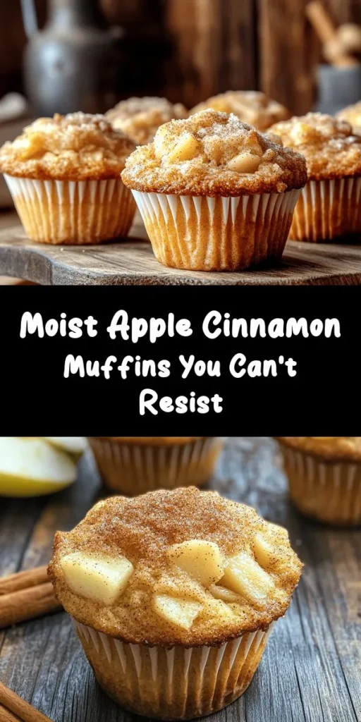 Bake a batch of these irresistible moist apple cinnamon muffins for a delightful treat any time of day! With just a handful of ingredients, including fresh apples and a warm blend of cinnamon, these muffins are perfect for breakfast or a cozy snack. They’re easy to make, ready in about 30 minutes, and will fill your kitchen with a delicious aroma. Enjoy them warm or at room temperature for the ultimate comfort food experience!