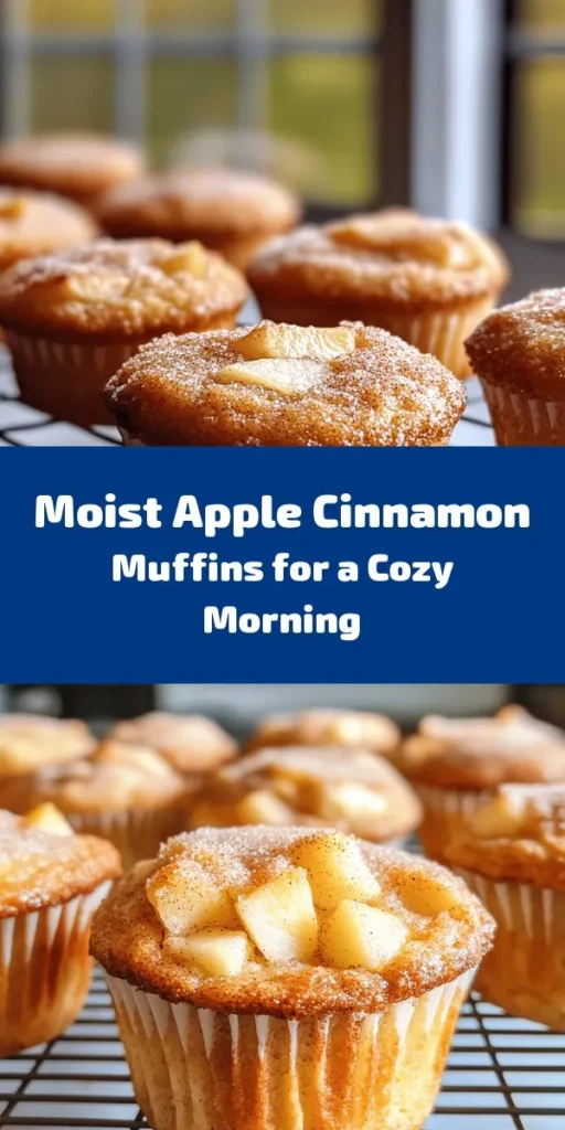 Indulge in the warm flavors of fall with these irresistible moist apple cinnamon muffins! Bursting with fresh diced apples and a hint of cinnamon, they are the perfect treat for breakfast or a sweet snack. With simple ingredients like flour, sugar, and applesauce, and an easy step-by-step process, you'll have a dozen delicious muffins ready in just 35 minutes. Top them off with a sweet cinnamon sugar mix for an added crunch. Enjoy the delightful comfort of homemade goodness!
