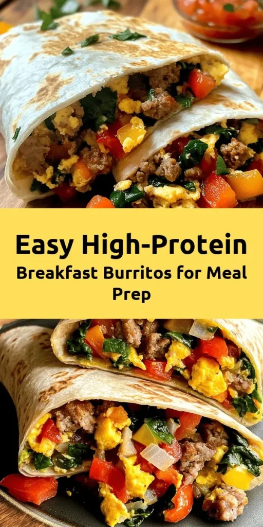 Start your day off right with these Macro-Friendly High Protein Sheet Pan Breakfast Burritos! Packed with eggs, black beans, colorful veggies, and lean turkey sausage, these delicious burritos are not only filling but also nutritious. Perfect for meal prep, you can whip up a batch in just over 45 minutes. Bake them up for a crispy finish and serve with fresh salsa. Enjoy a tasty breakfast that fuels your morning!